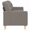 vidaXL 3-Sitzer-Sofa Taupe 210 cm Stoff