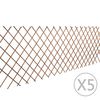 vidaXL Weidenzaun 5 Stk. 180x90 cm