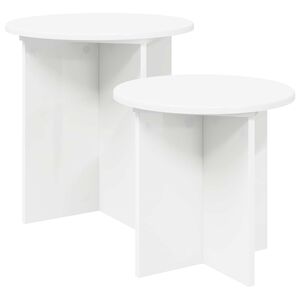 vidaXL Beistelltisch-Set 2 stk. &Oslash; 45 x 45 cm Holzwerkstoff