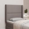 vidaXL Kopfteil Ohr Taupe 80 x 16 x 4 cm Stoff