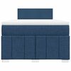 vidaXL Boxspringbett mit Matratze Blau 120x200 cm Stoff