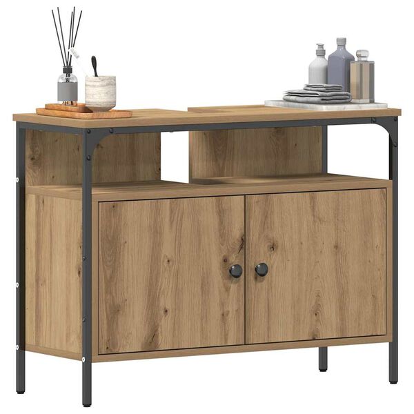 vidaXL Waschbeckenschrank Artisan-Eiche 80 x 30 x 60 cm Holzwerkstoff