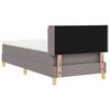 vidaXL Boxspringbett mit Matratze Taupe 200 x 90 cm Polyester