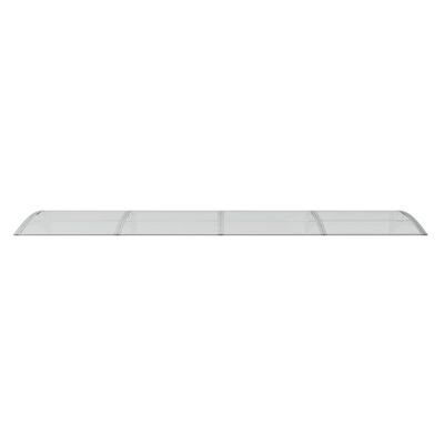 vidaXL Türvordach Grau und Transparent 350x75 cm Polycarbonat