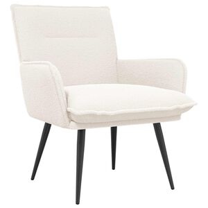 vidaXL Sessel Creme Boucl&eacute;