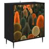 vidaXL Sideboard ZAANDAM Schwarz Eichen-Optik 69 x 33 x 76 cm