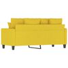 vidaXL 2-Sitzer-Sofa Hellgelb 140 cm Stoff