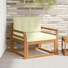 vidaXL Outdoor Mittelsofa Massivholz Akazie Natur