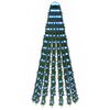 vidaXL LED-Weihnachtsbaum 150 cm 240 LEDs Blau Stahl Gr&uuml;n