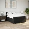 vidaXL Boxspringbett mit Matratze Schwarz 160x200 cm Stoff