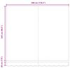 vidaXL Markise Einziehbar Orange und Braun 3x2,5 m Stoff und Aluminium