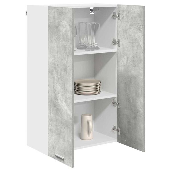 vidaXL H&auml;ngeschrank mit T&uuml;r Beton Grau 60 x 31 x 100 cm Holzwerkstoff
