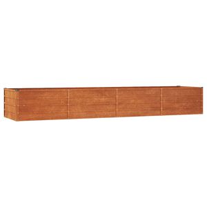 vidaXL Hochbeet Rostig 320x80x45 cm Cortenstahl