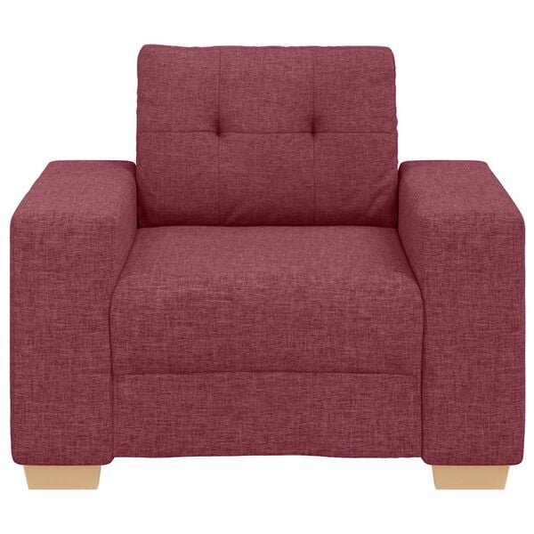 vidaXL Sofa-Sessel Weinrot 100x78x80 cm Stoff