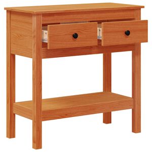 vidaXL Konsolentisch Wachsbraun 75 x 35 x 75 cm Massives Kiefernholz