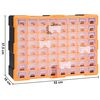 vidaXL Multi-Schubladen-Organizer mit 64 Schubladen 52x16x37,5 cm