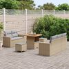 vidaXL Garten-Sofa-Set 8 pcs Beige Poly-Rattan