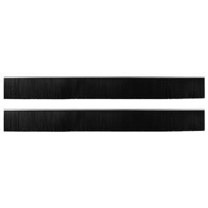 vidaXL Selbstklebende T&uuml;rb&uuml;rstendichtungen 2 pcs Silber 100 cm