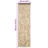 vidaXL Insektenschutz-Vorhang Beige 56x185 cm Chenille