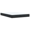 vidaXL Boxspringbett mit Matratze Schwarz 140x200 cm Samt