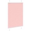 vidaXL Plissee Rosa 85x100 cm Stoffbreite 84,4 cm Polyester