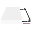 vidaXL Schwebende Wandregale 2 Stk. Wei&szlig; 60x23,5x3,8cm MDF