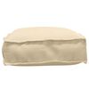 vidaXL Kissen Beige 60 x 40 x 8 cm Oxford-Stoff