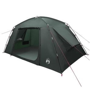 vidaXL H&uuml;tten-Zelt 6 Personen Olivegr&uuml;n Polyester