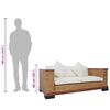 vidaXL 2-tlg. Sofagarnitur mit Auflagen Braun Natur Rattan