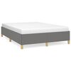 vidaXL Bettgestell ohne Matratze Dunkelgrau 140x190 cm Stoff
