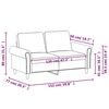 vidaXL 2-Sitzer-Sofa Dunkelgrün 120 cm Samt