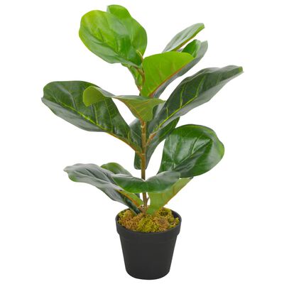 vidaXL Künstliche Pflanze Geigen-Feige mit Topf Grün 45 cm