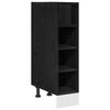 vidaXL K&uuml;chenunterschrank Schwarz Eichen-Optik 20 x 44,5 x 81,5 cm
