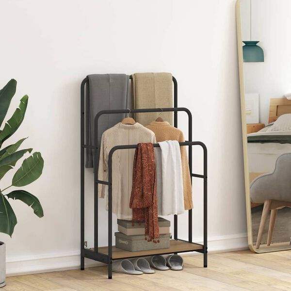 vidaXL Kleiderständer Artisan-Eiche 60 x 30 x 100.5 cm Holzwerkstoff