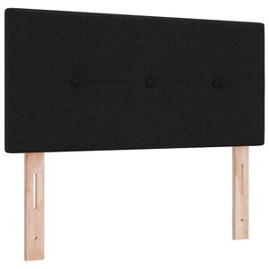 vidaXL LED Kopfteil mit LED-Lichtleisten Schwarz 80 cm Stoff
