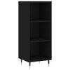 vidaXL Highboard Schwarz 34,5x34x180 cm Holzwerkstoff