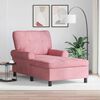 vidaXL Lounge-Liege mit Kissen Rosa 91 x 157 x 91 cm Samt