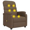 vidaXL Massagesessel Braun Stoff