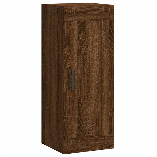 vidaXL Wandschrank Braun Eichen-Optik 34,5x34x90 cm Holzwerkstoff