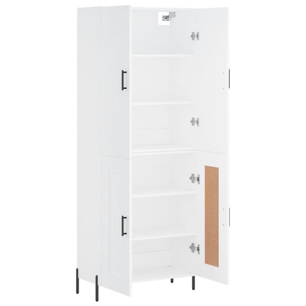 vidaXL Highboard Wei&szlig; 69,5x34x180 cm Holzwerkstoff