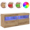 vidaXL TV-Wandschrank Artisan-Eiche 100 x 30 x 40 cm Holzwerkstoff