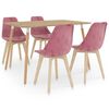 vidaXL 5-tlg. Essgruppe Rosa