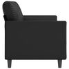 vidaXL 3-Sitzer-Sofa Schwarz 180 cm Kunstleder