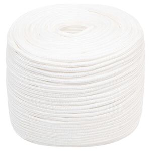 vidaXL Mehrzweck-Allzweckseil 6 mm 250 m Wei&szlig; PP 240 kg Max. Traglast