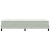vidaXL Boxspringbett mit Matratze Hellgrau 80 x 210 cm Stoff