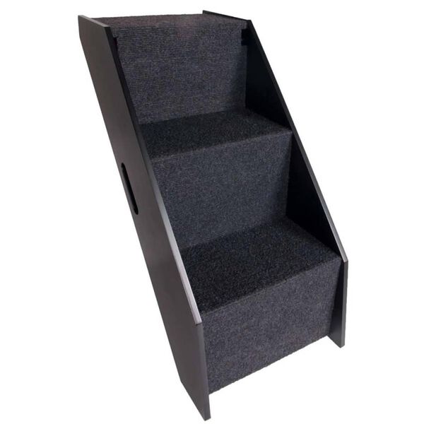 FLAMINGO Haustierrampe und -treppe Schwarz 62x36x51 cm 515222