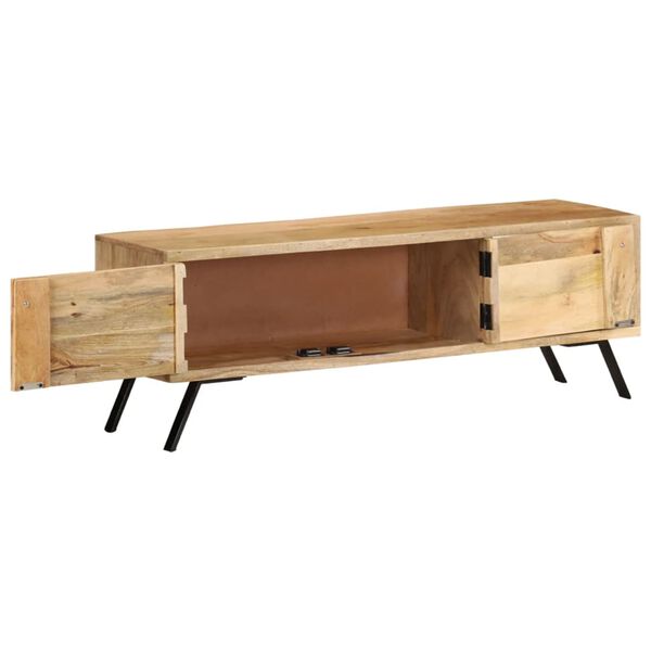 vidaXL TV-Schrank 110x30x40 cm Mango Massivholz