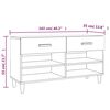 vidaXL Schuhschrank Grau Sonoma 102x35x55 cm Holzwerkstoff