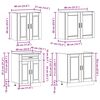 vidaXL 4-tlg. K&uuml;chenschrank-Set Porto Altholz-Optik Holzwerkstoff