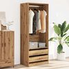 vidaXL Kleiderschrank Artisan-Eiche 80x50x200 cm Holzwerkstoff